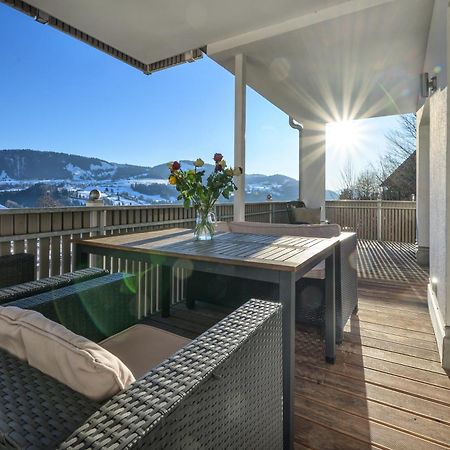 Haus "Bergblick" Ferienwohnung Hochgrat Oberstaufen Mit 2 Schlafzimmer מראה חיצוני תמונה
